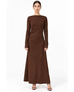 Busem Midi Dress - Brown