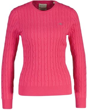GANT Gebreide Trui - Roze