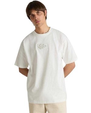 Vans Box Logo Oversized T-Shirt (Marshmallow) - Wit