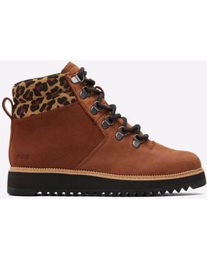 TOMS Mojave Waterproof Ankle Boots - Brown