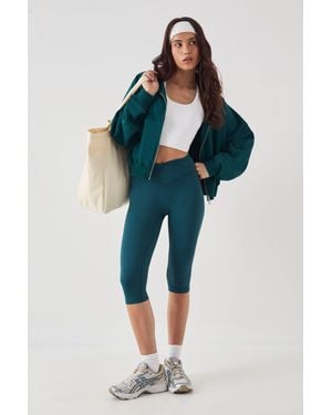 DSGN Studio Sculpt Wrap Waist Capri Legging - Blue