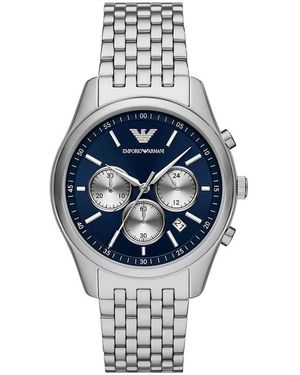 Emporio Armani Chronograph Stainless Steel Dress Watch - Grey