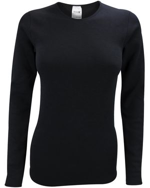THMO Ladies Long Sleeved Thermal Top For Winter - Black