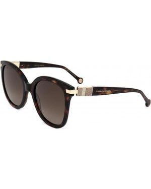 Carolina Herrera 55Mm Havana Sunglasses Her0134-S-086-55 - Brown