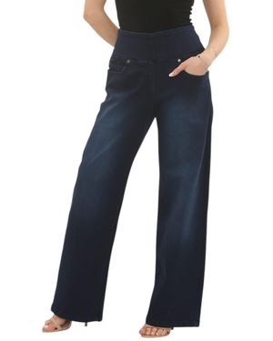 MYT Tummy Control Wide Leg Jeans - Blue