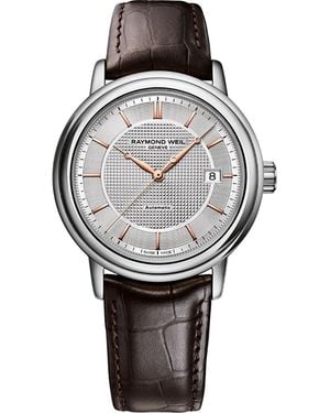 Raymond Weil Maestro Watch 2837-Sl5-65001 Leather (Archived) - Grey