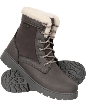 Mountain Warehouse Thermal Boots Breathable Waterproof Casual Shoes - Brown