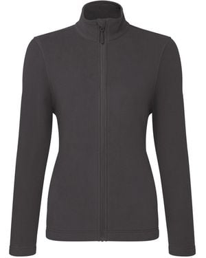 PREMIER Ladies Recyclight Full Zip Fleece Jacket (Dark) - Black