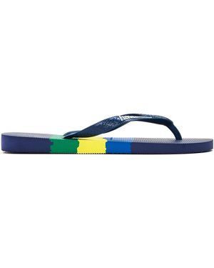 Havaianas Hav. Brasil Tech Ii 39 40 Flip Flops - Blue