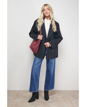 Oasis Relaxed Peacoat - Blue