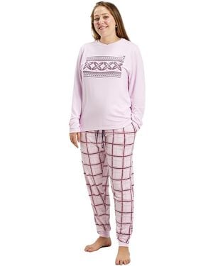 Munich Long Sleeve Pyjamas Mudp0100 - Red