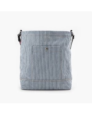 Levi's Levi's Accessories Heritage Vertical Stripe Cylinder Bucket Bag - Blue