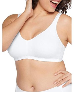 Naturana Elasticup Cotton Full Cup Non Wired Bra 5445 - White