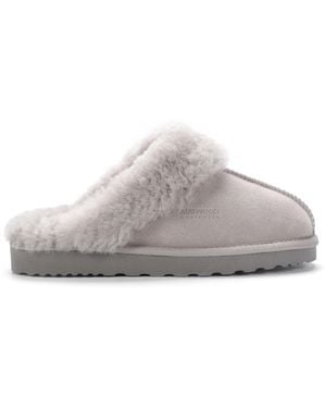 Aus Wooli Australia Sydney Scuff Slippers - Grey