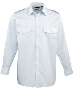 PREMIER Long-Sleeved Pilot Shirt (Light) - Blue