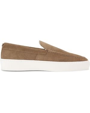 Steve Madden Suede Leyton Loafers - Brown