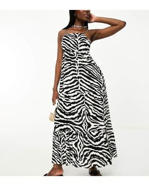 Iisla & Bird Tiered Maxi Beach Dress - White