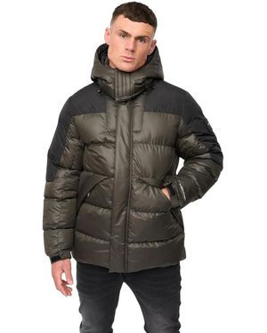 Crosshatch Camptor Panelled Jacket - Black