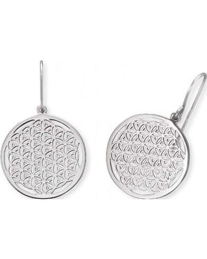 Engelsrufer Ere-Lifl Ladies Flower Of Life Earrings Sterling - White
