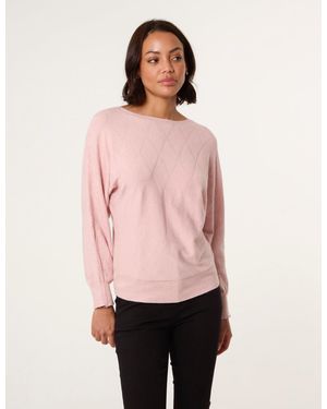 Blue Vanilla Patterned Jumper - Pink