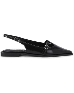 Steve Madden Leather Synergy Ballet Flats - Black