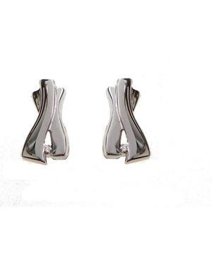 Orphelia Dames 925 Sterling Zilveren Stud Oorbellen - Zwart