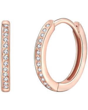 Rafaela Donata Hoop Earring Sterling Zirconia - Metallic