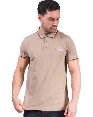 Lambretta Triple Tipped Polo Shirt (Cashew/Stone/ - Natural