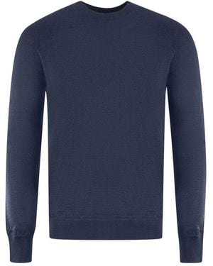 Lyle & Scott Golf Crew Neck Jumper Material_Wool1 - Blue