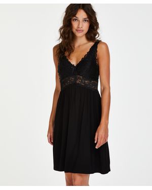 Hunkemöller Nora Lace Slip Dress - Black
