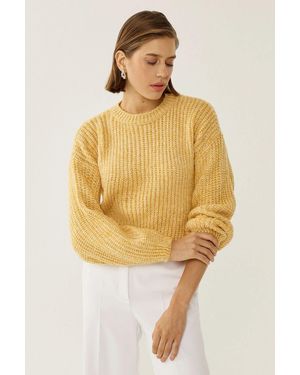 Hiccup Relaxed Fit Jumper - Yellow