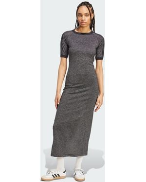 adidas Originals Adicolor Holiday Glitter 3-Stripes Dress - Grey