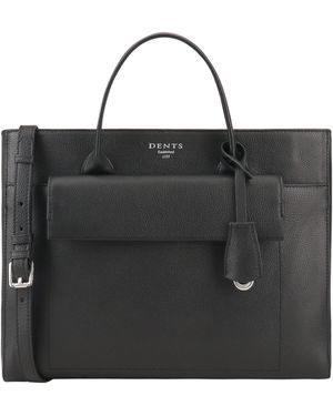Dents Corvina Leather Shoulder Bag - Black