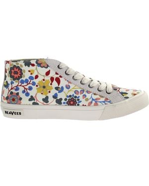 Seavees California Special Liberty Lace-Up Canvas Plimsolls - Black