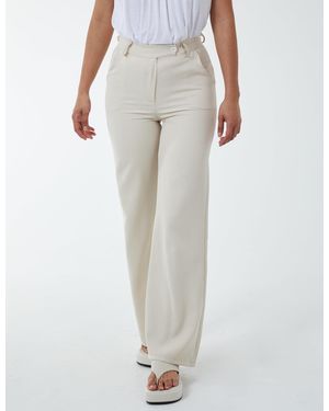 Blue Vanilla Wide Leg Formal Trouser - Grey
