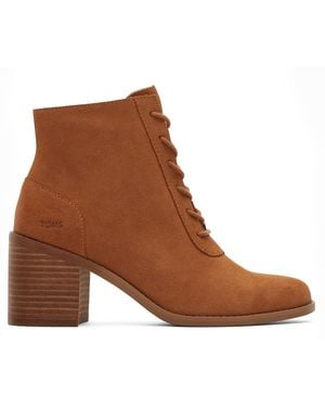 TOMS Evelyn Leather Boots - Brown