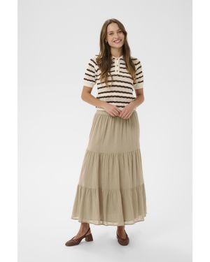 Saint Tropez Rok Raafasz Rok Regular Fit - Naturel