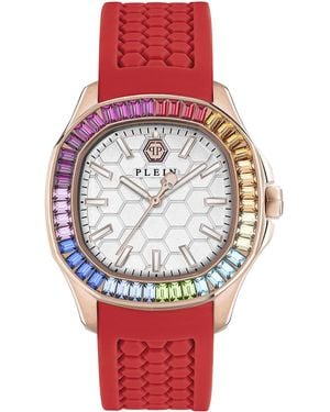 Philipp Plein The $Pectre Watch Pwtaa1024 Silicone - Red