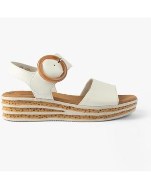 Gabor Andre Sandals Creamy Leather - Metallic
