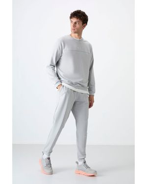 TOMMY LIFE Fleece Sweatshirt And Trousers Set - Grey