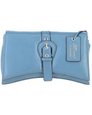 Ashwood Leather 'Bellora' Real Crossbody Bag - Blue