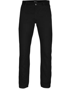 Asquith & Fox Classic Cotton Twill Chino Trousers - Black