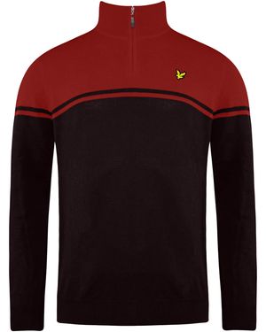 Lyle & Scott Croft Golf Jumper Wool (Archived) - Red