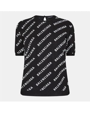Balenciaga Crew Neck Jumper - Black