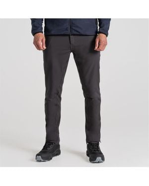 Craghoppers Expedition Solid Patterned Slim Trousers - Blue