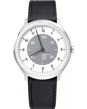 Mondaine Mh1-R2S10-Lb Helvetica Smartwatch - Grey