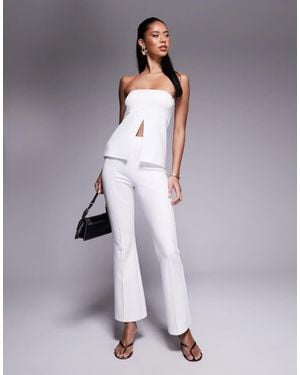 ASOS Co-Ord Ponte Flare Trousers - Grey