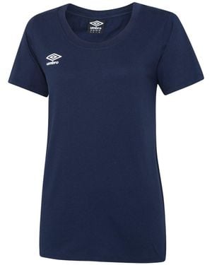 Umbro Ladies Club Leisure T-Shirt Cotton - Blue
