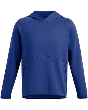 Under Armour Hooded Neck Raglan Sleeve Fleece Hoody - Blue