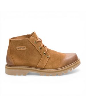 Caterpillar Cat Bruine Leren Wandel- En Halfhoge Chukka-Enkellaarsjes